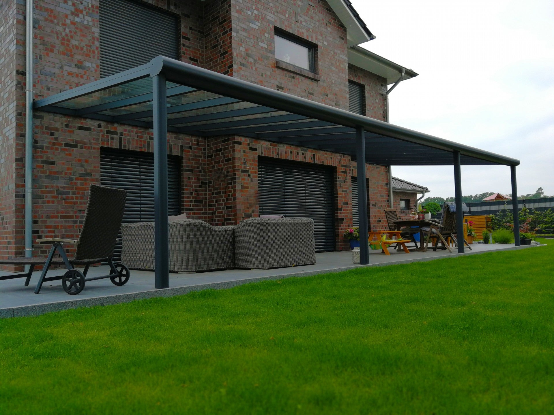 Pigato Glass Roof Pergola — 7 x 4m