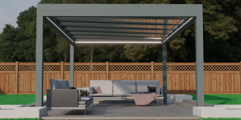 Pinella Glass Roof freestanding 3124mm x 3000mm